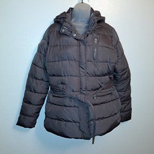 Women’s US Polo Assoc Gray Belted Puffer Jacket size L